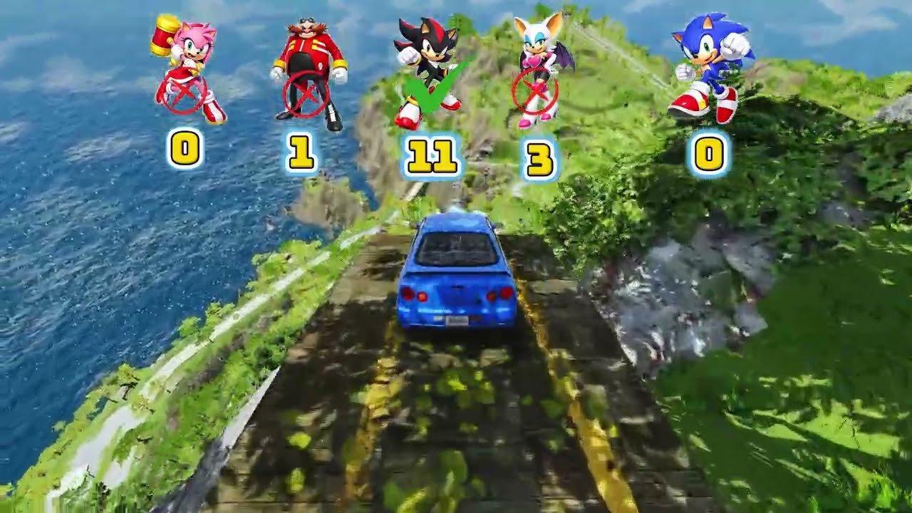 🚀 Sonic and Pals Acceleration Test 🏁 (Extreme Survival Challenge) - Who can win ?? Beam.NG Drive