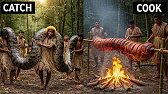 Life 1000 years ago Hunting and Cooking Giant ANACONDAS!