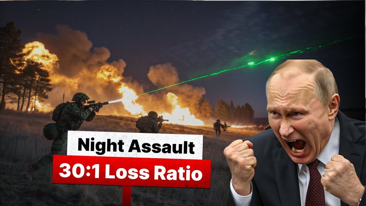 Russia Attacked at Night — 86% Lost, 30:1 Los...
