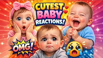 Cutest Baby Reaction EVER | Adorable Baby Laughs at Funny Moments 😍 | Best Cute Baby Compilation