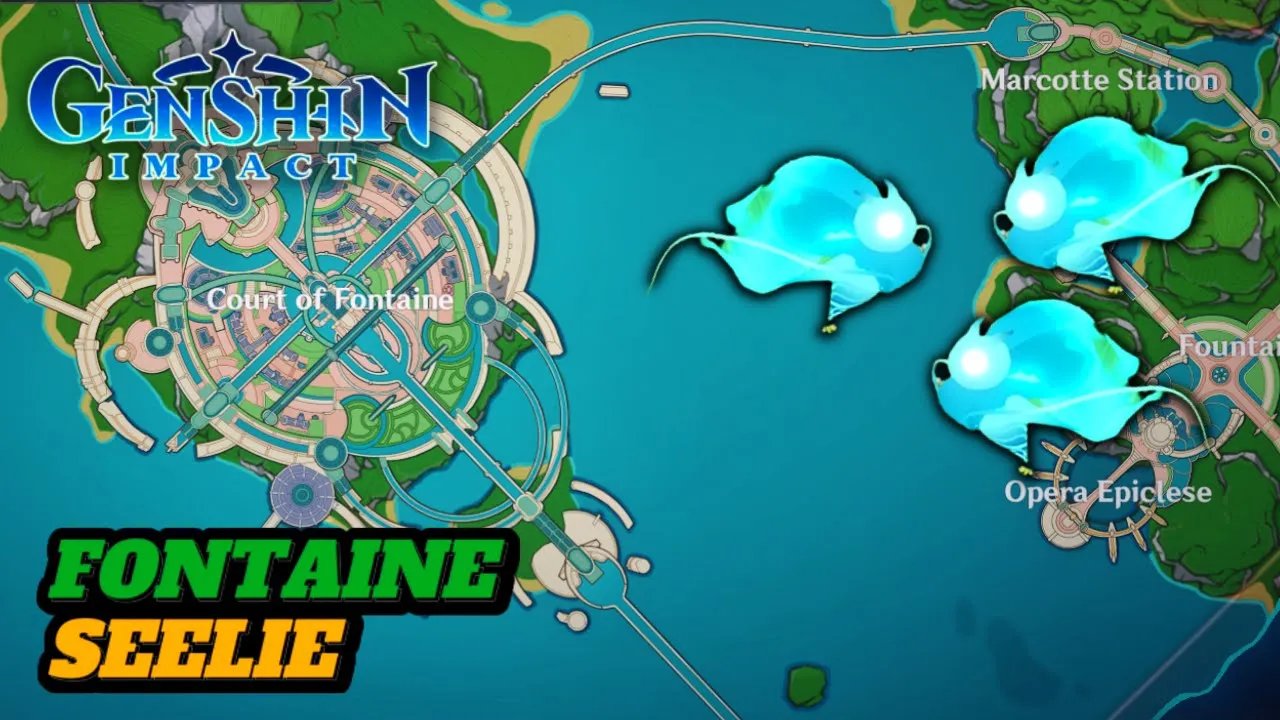 SEELIE LOCATIONS IN FONTAINE! (GUIDE) | Genshin Impact
