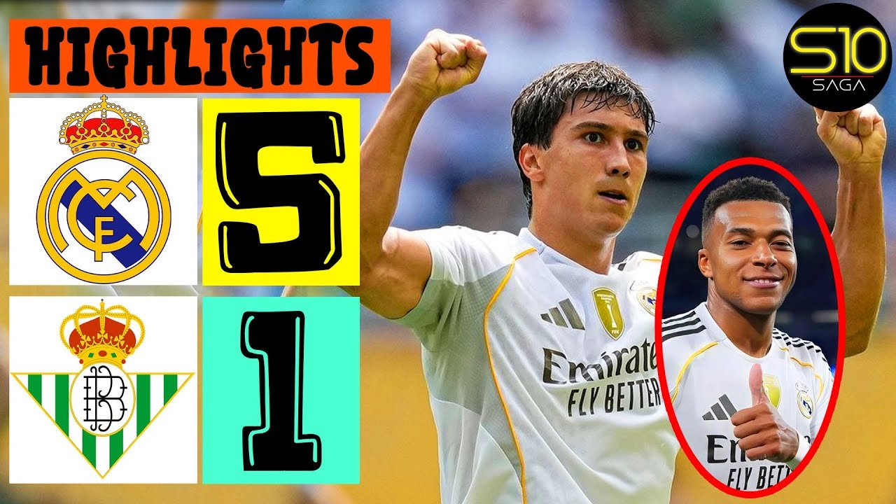 Real Madrid vs Betis 5-1🔥All Goals and Highli...
