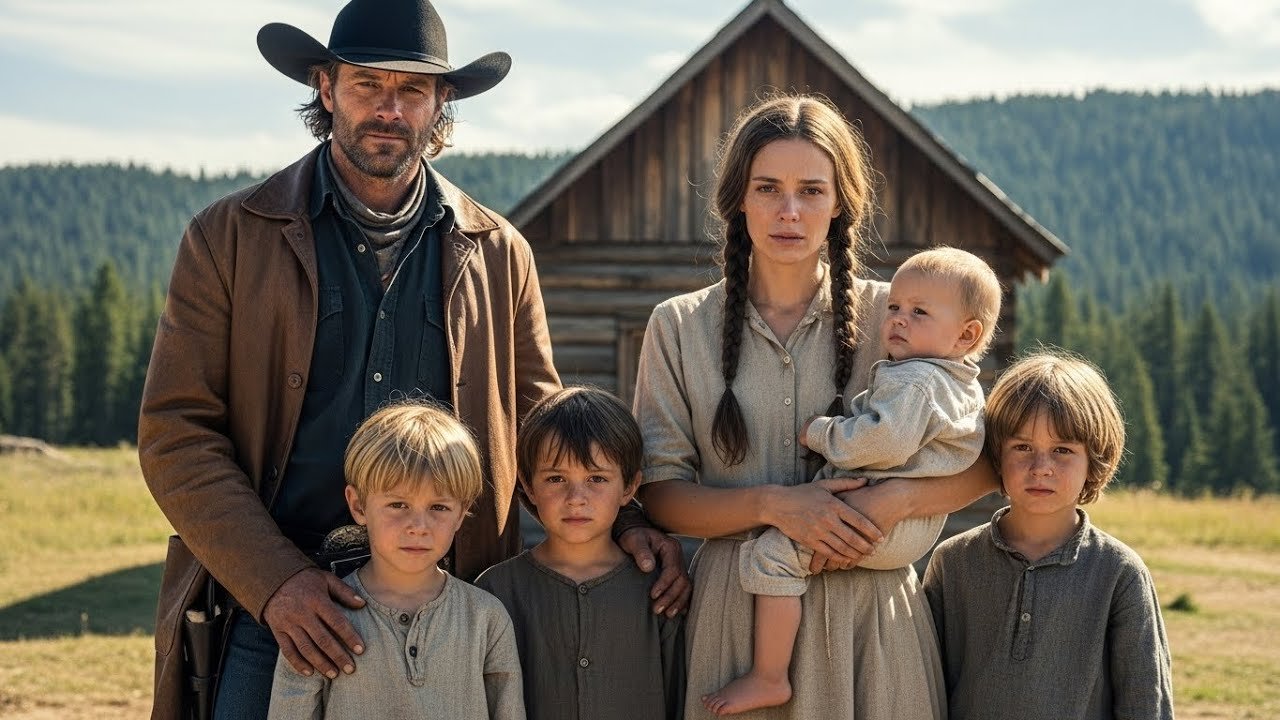 A Millionaire Cowboy Paid Her to Clean His Cabin — Then He Followed Her and Found 4 Children