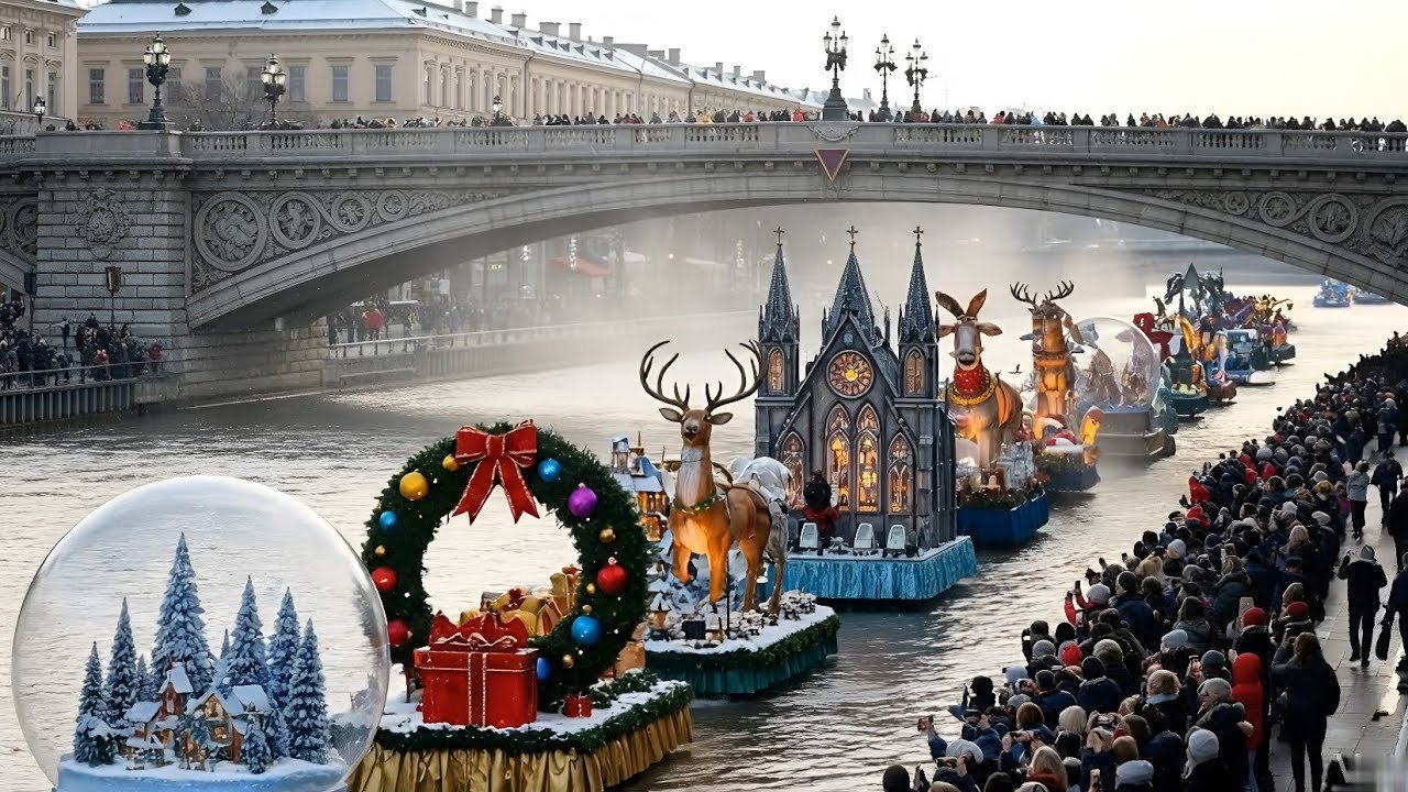 *Australia Most Magical River Christmas Parade 2025 | Giant Jesus & Santa Floats + Fireworks (4K)*