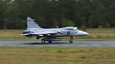 Swedish Gripen in Action: Emergency Road Landing & High-G Maneuvers