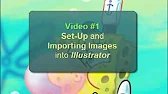 SpongeBob Adobe Illustrator Inking Tutorial #1 - SetUp