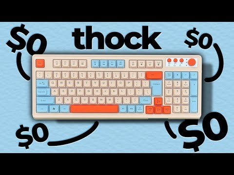 I turn a MEMBRANE keyboard THOCK for FREE