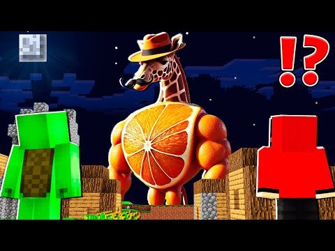 GANGANZELLI TRULALA Became TITAN and ATTACK JJ and MIKEY at 3am ! - in Minecraft Maizen