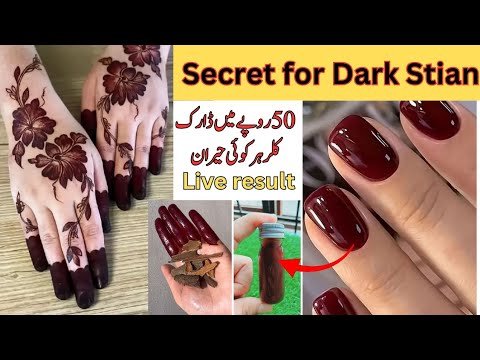 How to get a dark henna color| Secret For Dar...