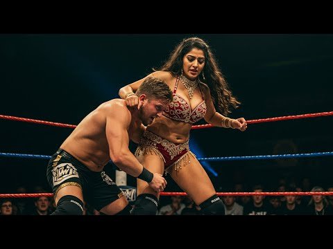 Female vs male mixed wrestling match (Unbreakable).