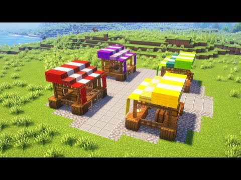 Minecraft - How to Build a Market Stall