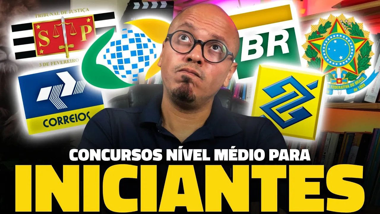 🏆TOP 5 MELHORES CONCURSOS NÍVEL MÉDIO PARA INICIANTES EM 2025/26