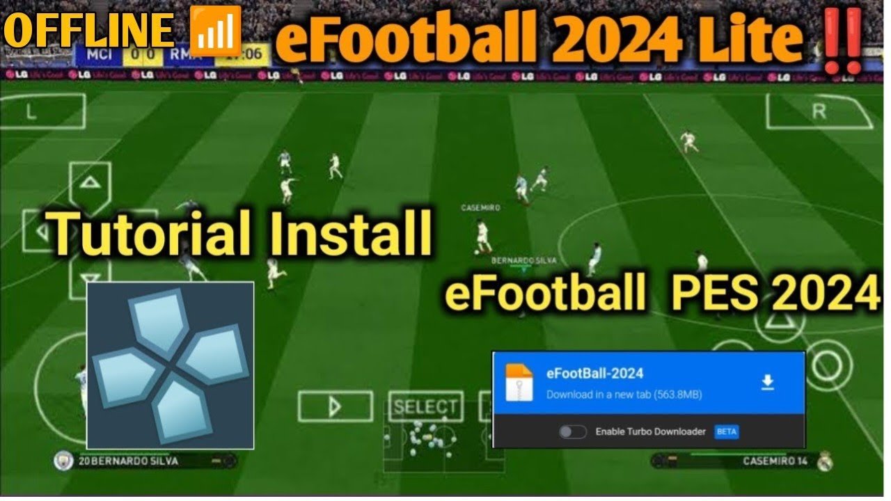 Terbaru Cara Install EfootBall PES 2024 Di android