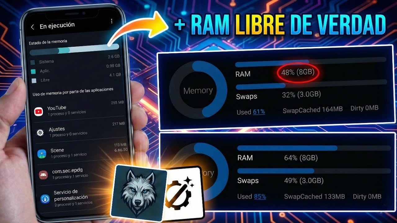 ¡Reduce el consumo de ram | 50% Menos! Hace que tu RAM rinda más Y mejor ( Es brutal)