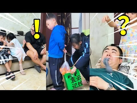 The elder sister quietly took away the younger brother's fruit🤣🤣🤣#unexpected #funny #comedy