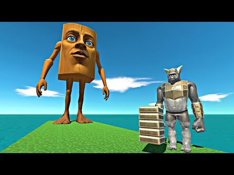 One Shot Ghor Hammer vs Giant Italian Brainrot - Animal Revolt Battle Simulator