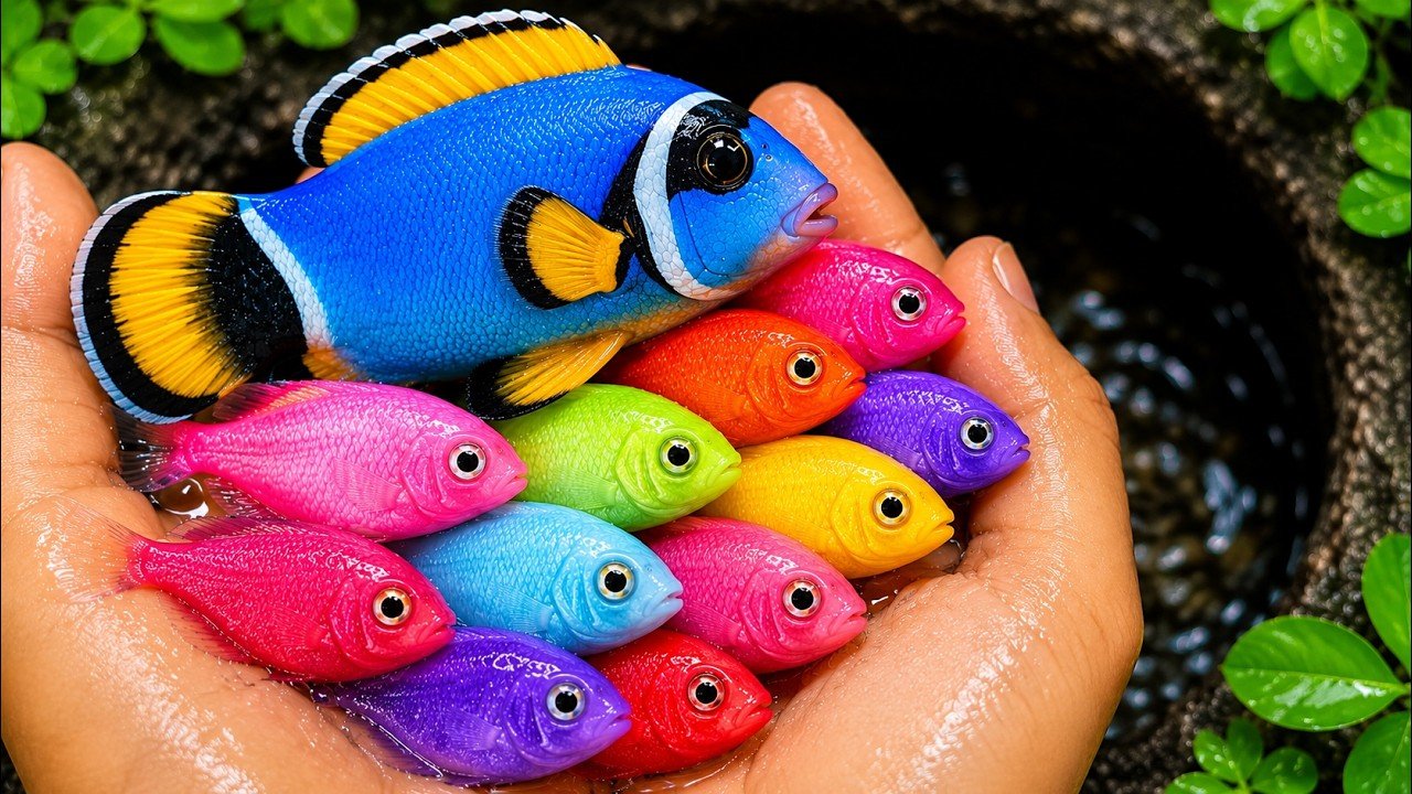Catch colorful ornamental fish in a small pond:turtles, goldfish, platy fish, betta fish, koi fish🐠🐬