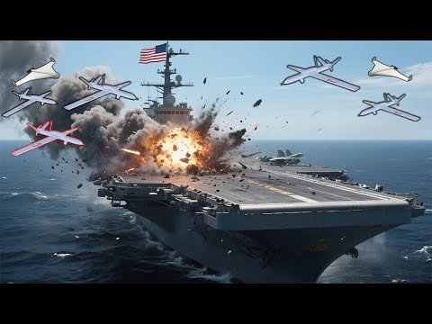 15 Houthi Drones ATTACK US Navy's USS Harry S...