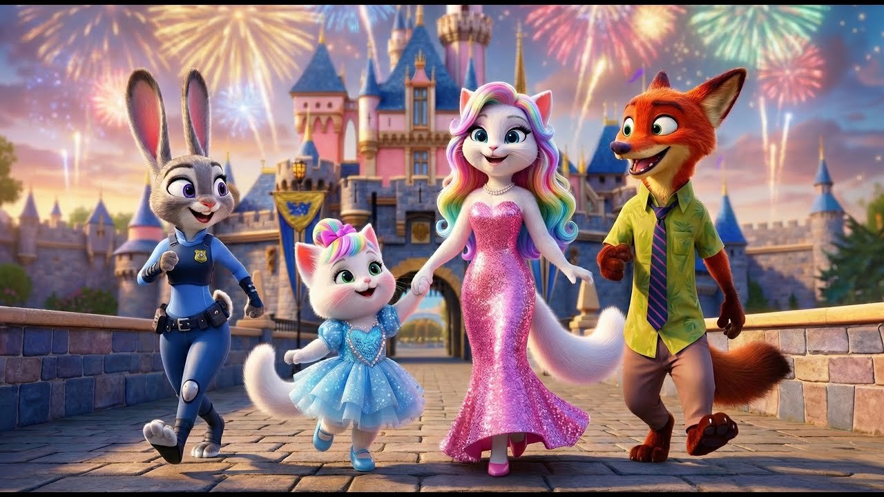 Mama Cat Works Hard to Meet Nick & Judy Zootopia 2 for Kitten's Dream Comes True 🐾🎢✨ | AI Cat Story
