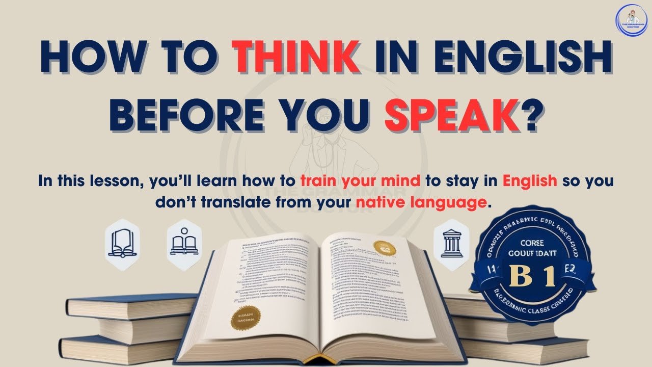 Think in English Before You Speak ✅ | Think and Speak in English | Listen and Speak English With Me!