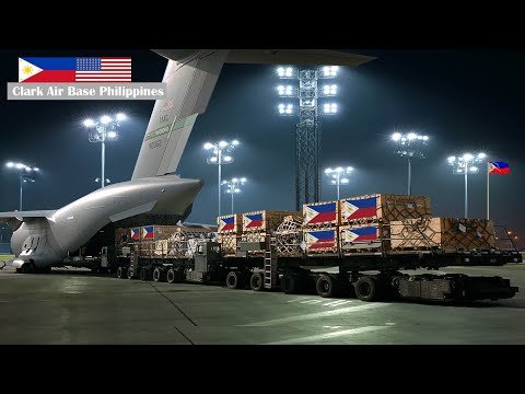 Massive Unloading of Newly Arrived US Donatio...