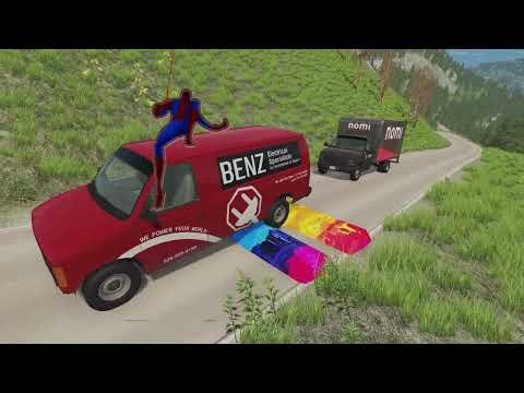 Spider-Man Appeared in BeamNG.Drive With Huggy Wuggy, Among US, Brawl Stars