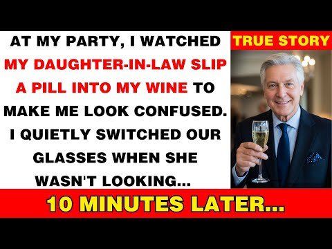 My Daughter-in-Law Slipped Something in My Drink at My Retirement — But I Saw Her Do It