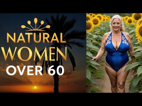 Natural Woman Over 60 & Fabulous in Tuscany’s Sunflowers | Ageless Beauty & Timeless Style 🌻