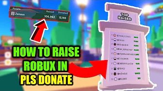 (NEW METHOD💸) How to Raise 10,000+ Robux in Pls Donate 💸 Roblox