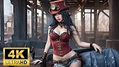 AI Steampunk Girls in retro future - Steampunk Art