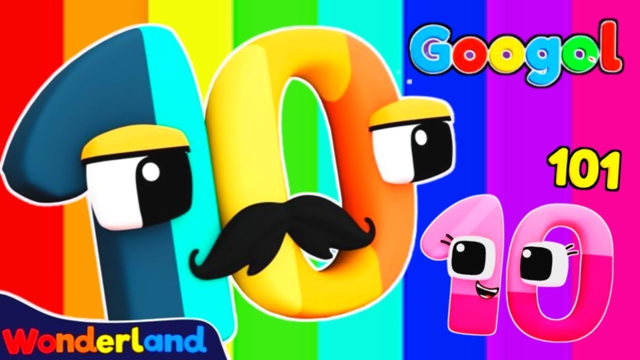 Wonderland Numberblocks Addition of numbers Googol Plex - numberblcoks skip this calculation