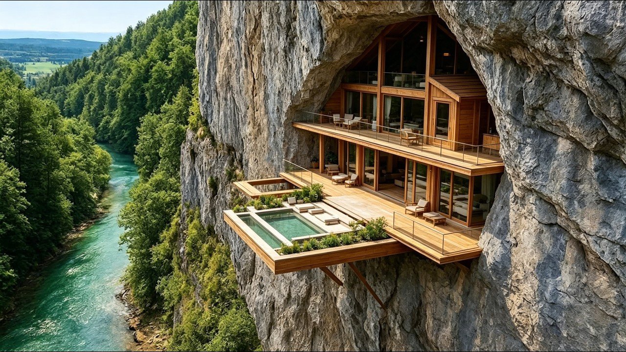 Underground Stone Cave Makeover – Survival Shelter with Fireplace & Wild Cooking