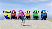 GTA 5 Red Spiderman VS Red/Green Minion! 💥 Epic Ragdolls & Fails 😂 #01