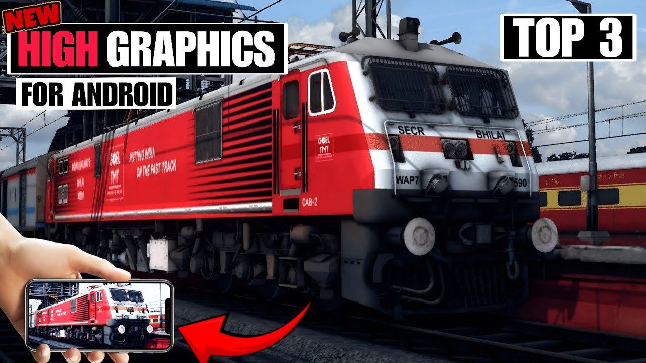 TOP 3 HIGH GRAPHICS New Indian Train Simulato...