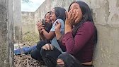 The Girls Scream in Great Fright Upon Seeing the Chupacabra Face to Face in the Mountain