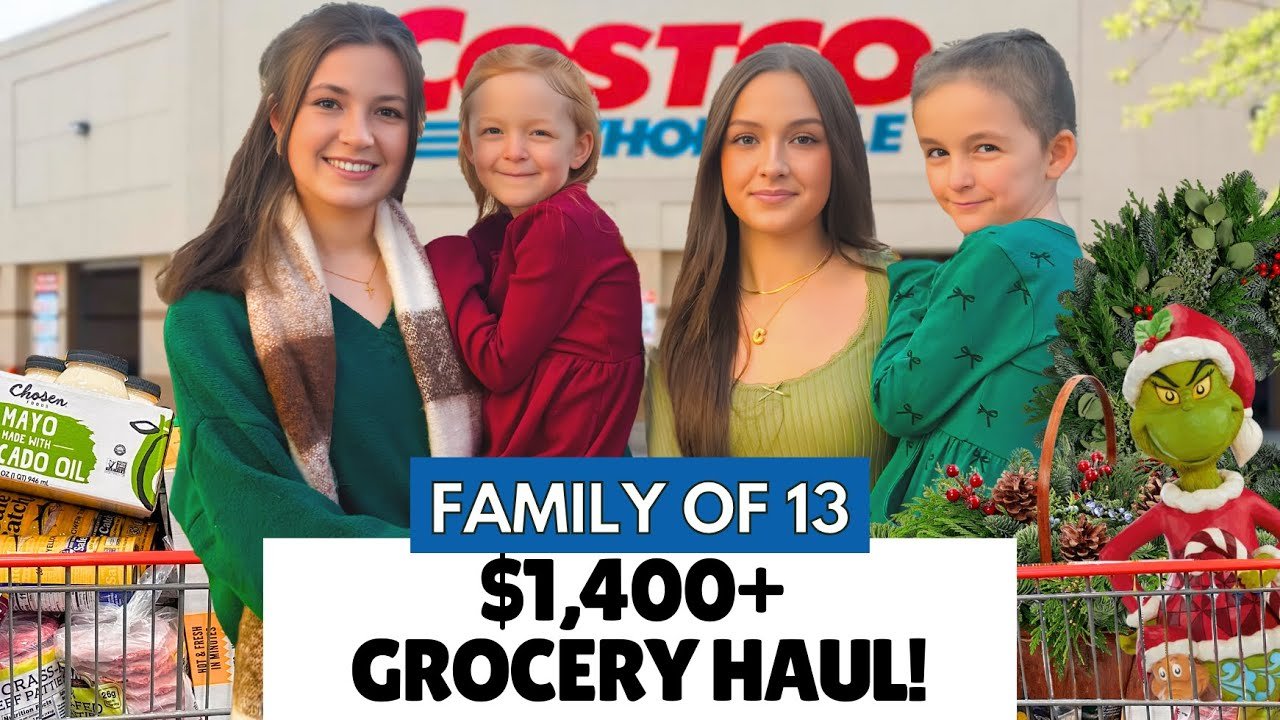 Massive $1,452 Grocery Haul | Big Family of 13 | Costco 2025