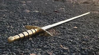 Converting The Dead Metal Into A Long Razor Sharp SWORD 🗡 with Mirror Brass Handle