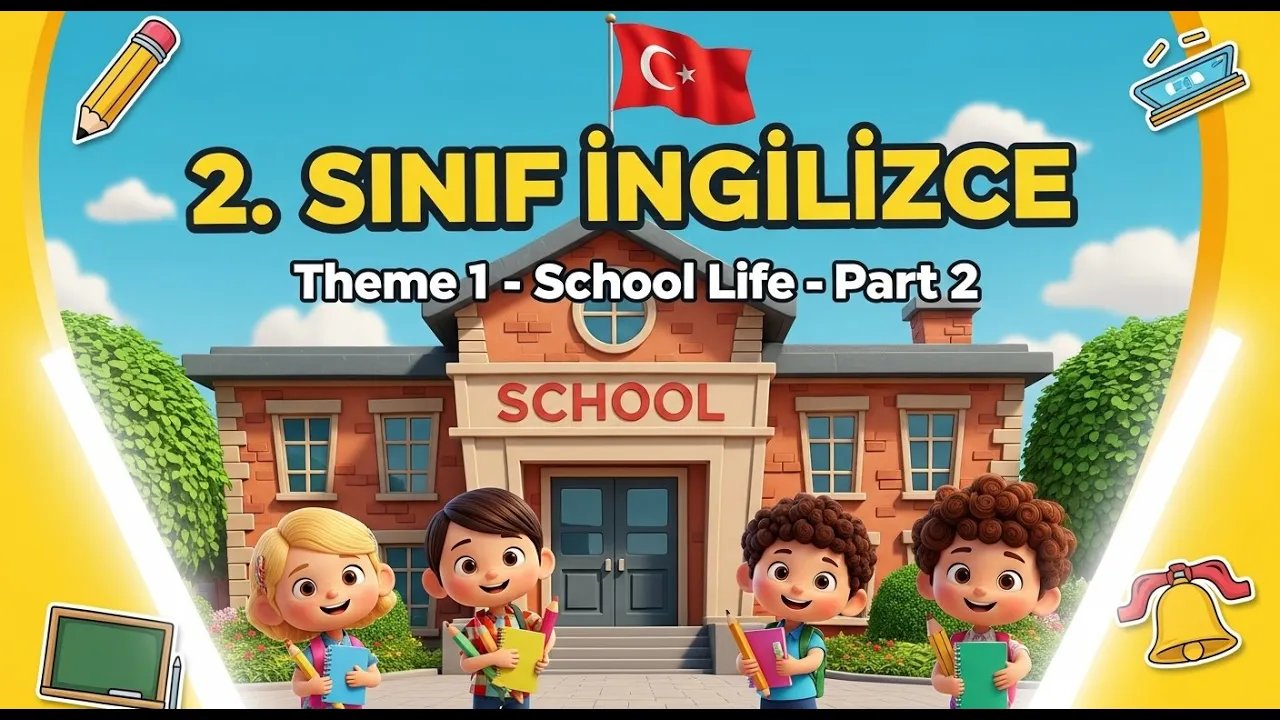 2. Sınıf İngilizce – 1. Tema: School Life (Pa...