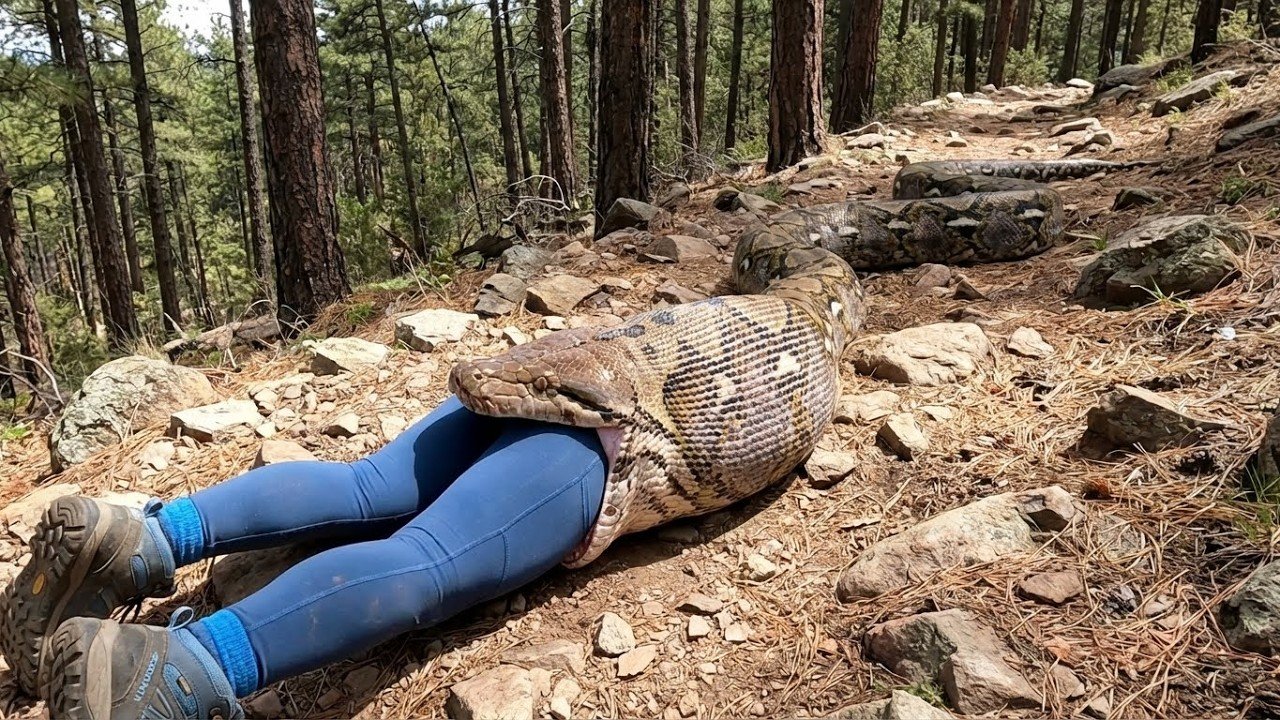 rescue animal: Giant Reticulated Python Attac...