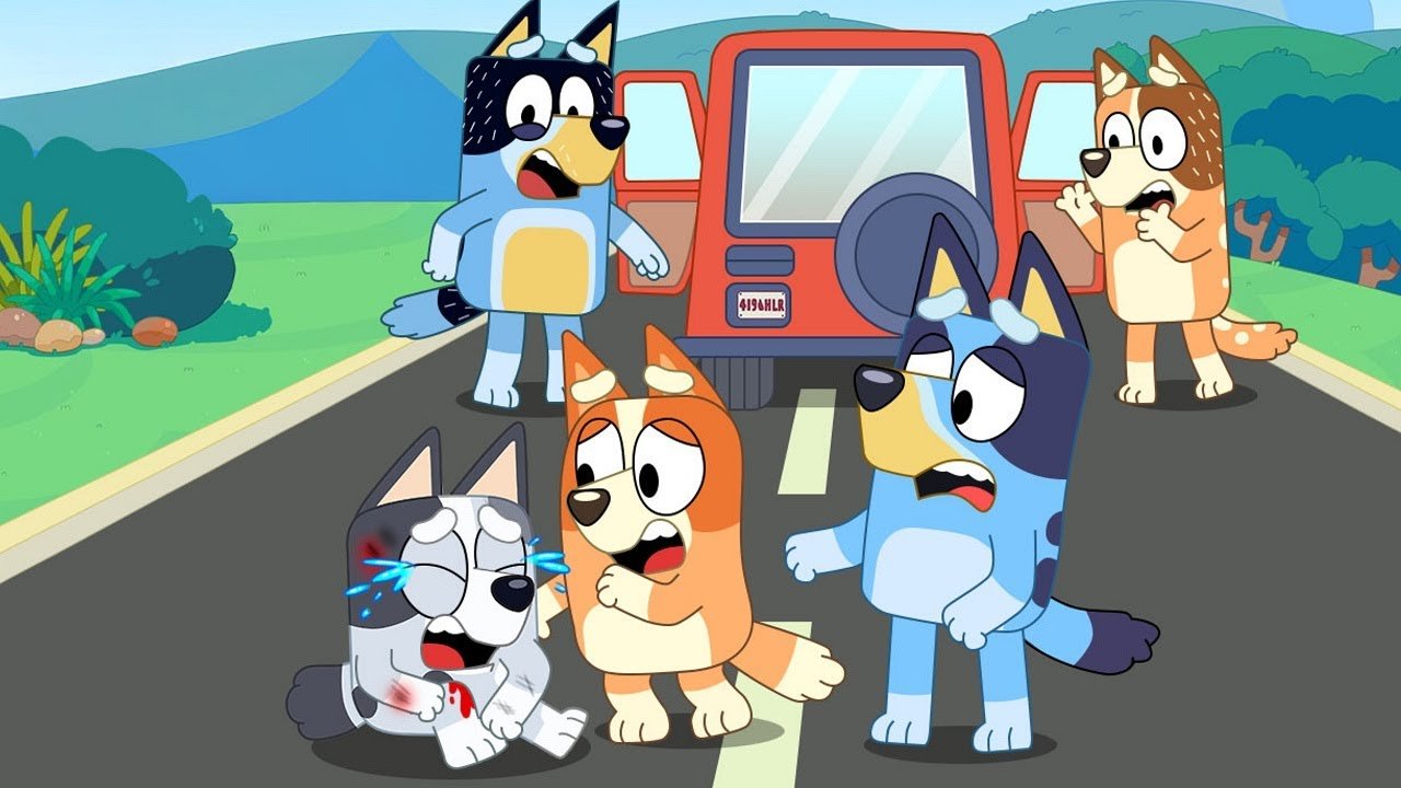 Bingo is scared because the accident hit Muff...