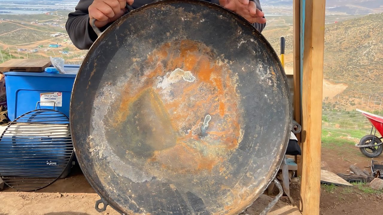 Como limpiar y curar un disco de arado para cocinar