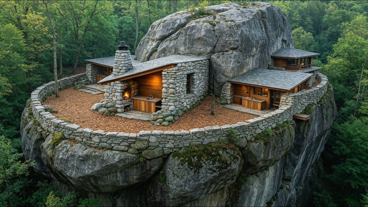 Build Stone Cabins, Bushcraft Shelters to SURVIVE 10 DAYS Take Honey and Cook ASMR Camping