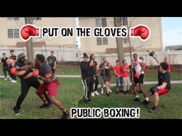 PUT THE GLOVES ON PUBLIC BOXING 😱 (EXTREME NO RULES EDITION)