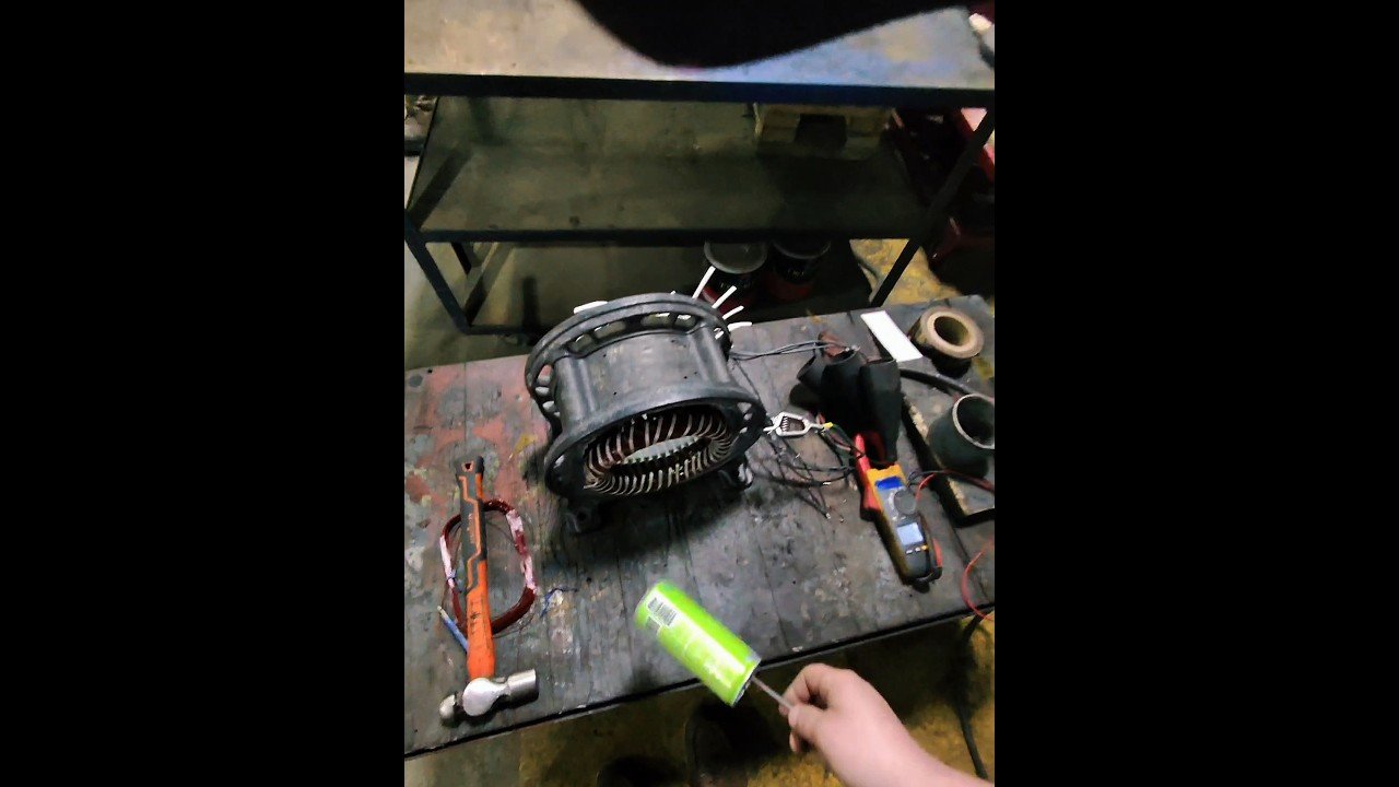 How to rebuild an electric motor! #fyp #foryoupage #motor