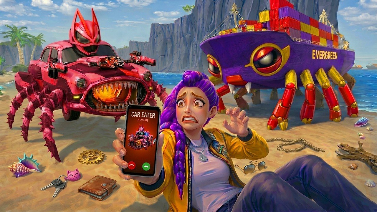 Car Eater and Crabtanic Calling RUMI in Garry's Mod