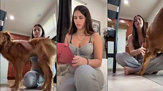 Routines 🌮🌮 sweet girl at home alone with dog 🐕❤