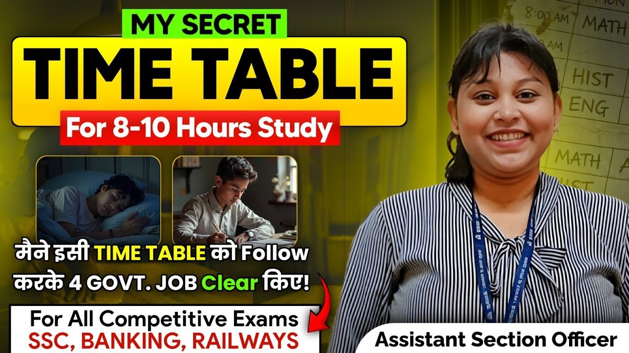 💡My SECRET TIME TABLE📝📈| Daily Routine|Time Management||SSC CGL 2026|| #ssc #ssccgl2026 #viral #exam