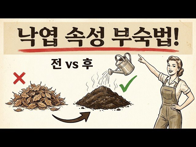믿기 힘들겠지만 이 액체는 잎을 며칠 만에 퇴비로 바꿉니다!