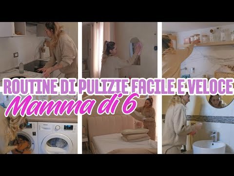 LA MIA ROUTINE DI PULIZIE 🧹✨ CASA PULITA E ORGANIZZATA 🏠 MAMMA DI 6 👩‍👧‍👦 #pulizie #organizzazione