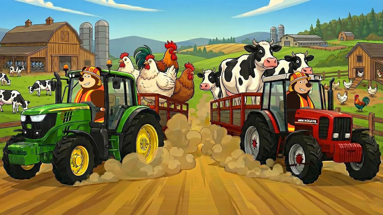 BUSY Farm Morning! 🐔 Hay Bales & Milk Transport | Tractor WORKFLOW! Antonio Carraro | Realistic Farm